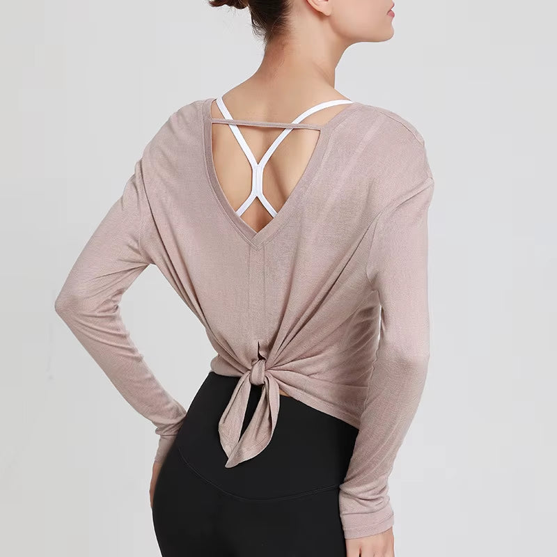 Women'S Sports Wear for Fitness Running Jogging Seamless Long Sleeve Gym Woman Sport Shirt Yoga Top Female Workout Tops T-Shirt