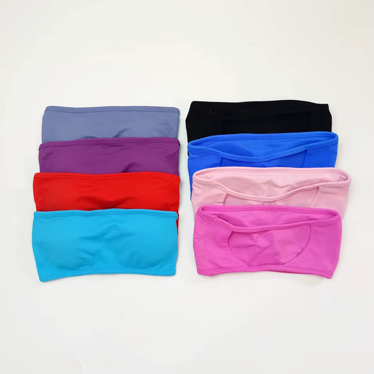 Backless Bandeau Sports Bra Gym Women Crop Tube Top Seamless Yoga Top Sexy Workout Sportswear Push-Up Fitness Underwear